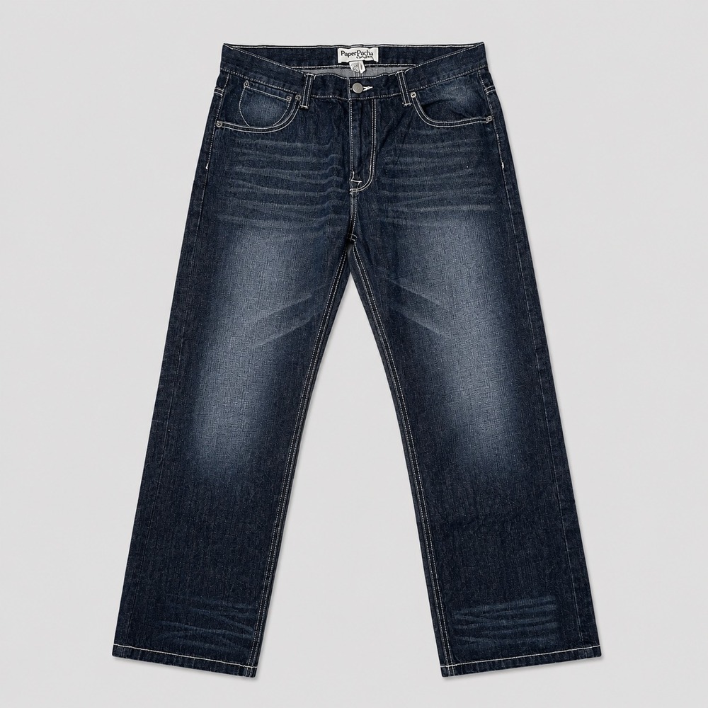 Paper Denim & Cloth Jeans Mens 36x30 Dark Wash Straight Leg Denim Pants